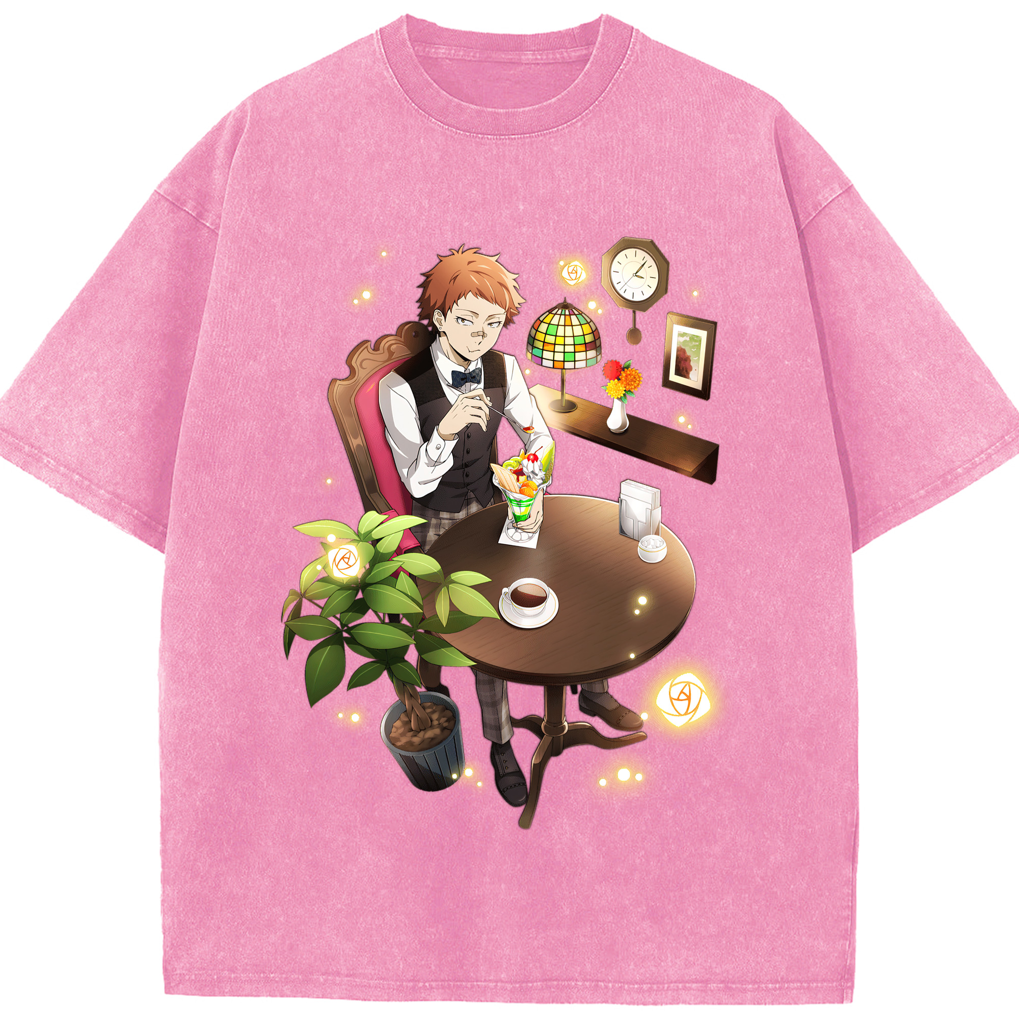 （画像用） 文豪ストレイドッグス Bungo Stray Dogs 綿100% ヴィンテージ風 半袖Tシャツ（フロントプリント）
